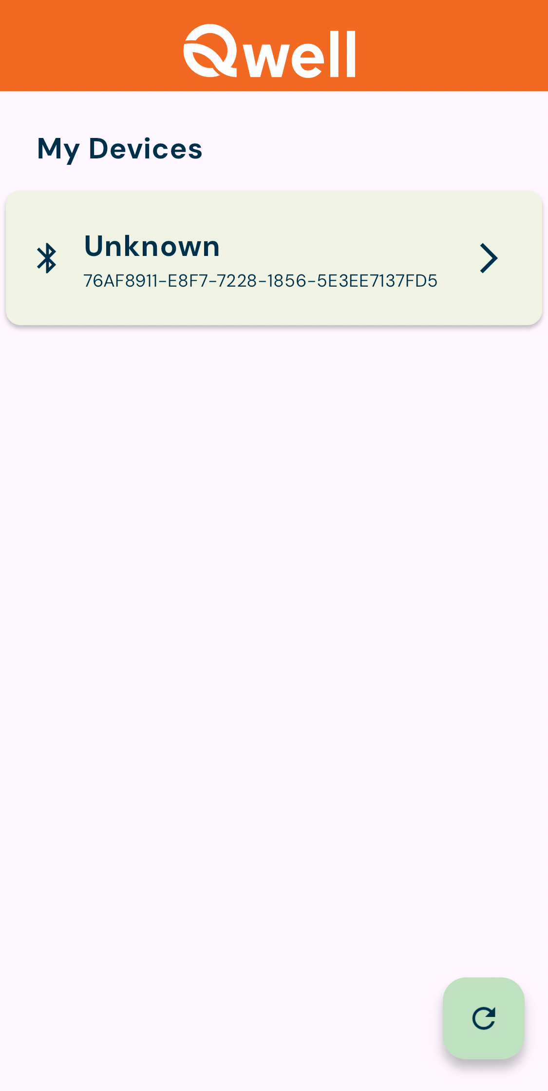 Qwell headband app for ADHD connect to device screen