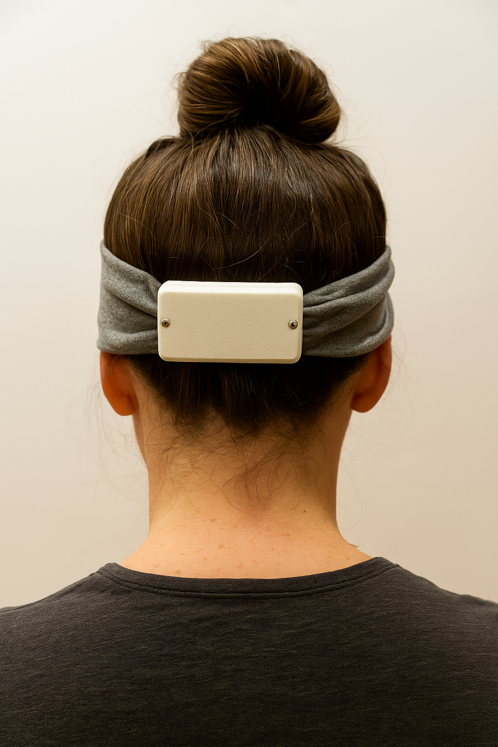 Profile photo, woman wearing Qwell headband to help reduce ADHD symptoms